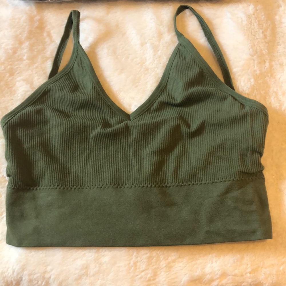 3 pack open back bralettes